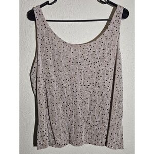 Onyx Nite Evening Sparkle Tank Top Scoop Neck Stretchy Sz XL Glamour Sparkly‎